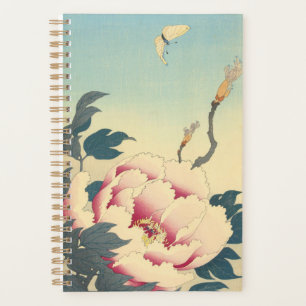 Ohara Koson, Pink Peonies - Japanese Fine Art Planner