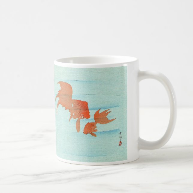 Ohara Koson , “ Two goldfish ” Coffee Mug (Right)