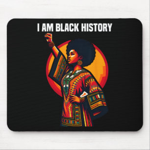 Ohene I Am Black History Month American Afro Melan Mouse Pad