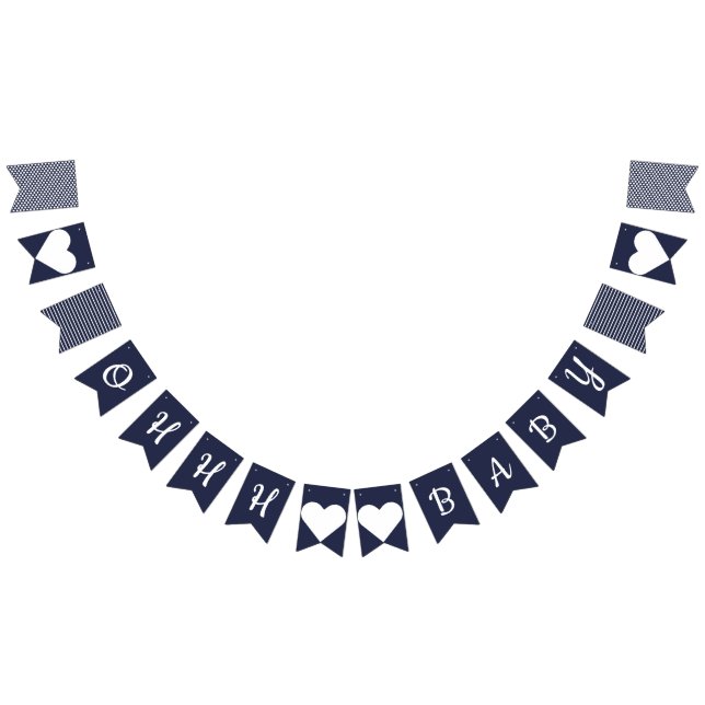 Ohhh Baby Nautical Bunting (All)