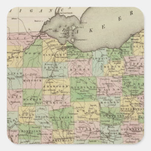 Ohio 10 square sticker