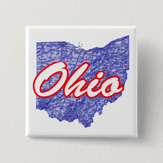 Ohio 15 Cm Square Badge (Front)
