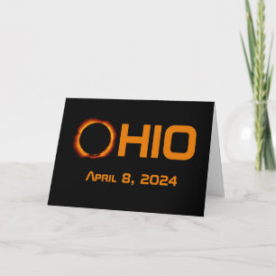 Ohio 2024 Total Solar Eclipse  Card