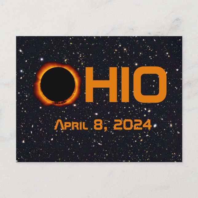 Ohio 2024 Total Solar Eclipse  Postcard (Front)