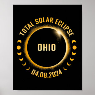 Ohio 2024 Total Solar Eclipse Poster