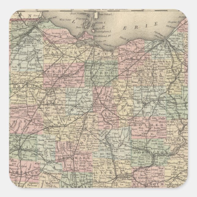Ohio 2 square sticker (Front)