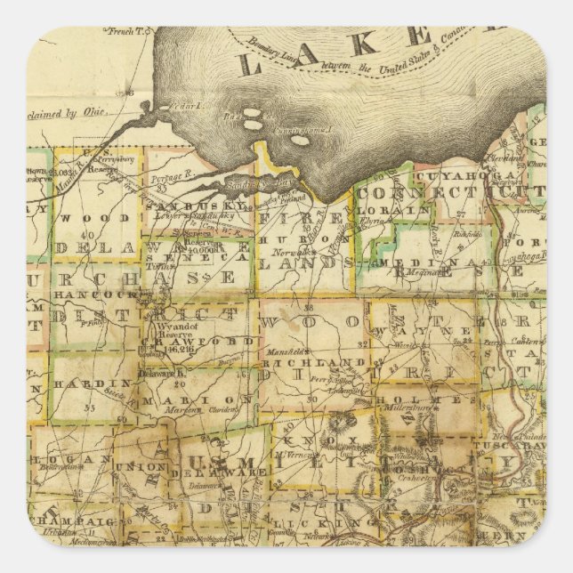 Ohio 4 square sticker (Front)