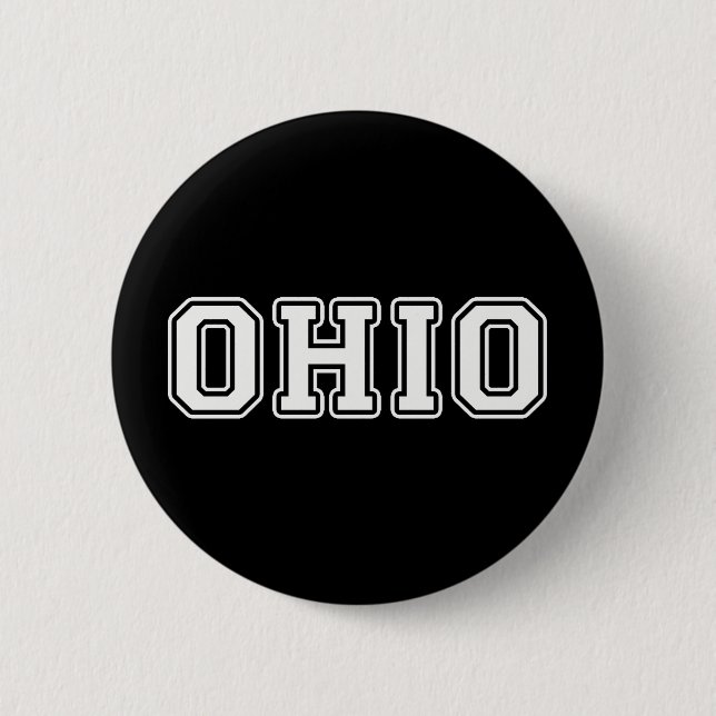 Ohio 6 Cm Round Badge (Front)