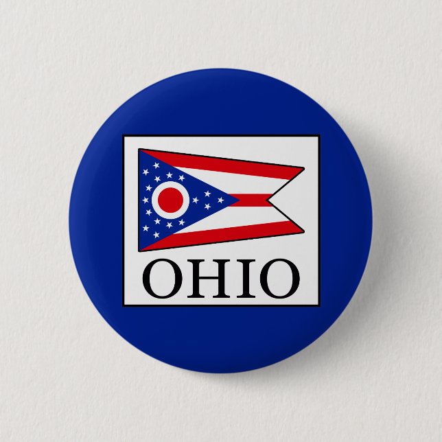 Ohio 6 Cm Round Badge (Front)