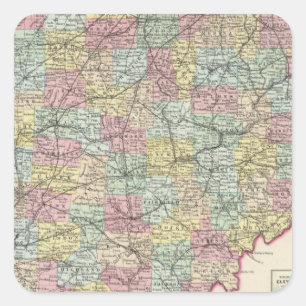 Ohio 6 square sticker