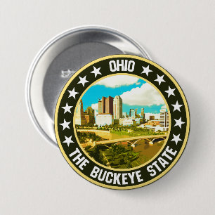 Ohio 7.5 cm round badge