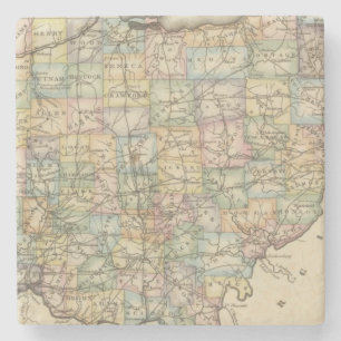 Ohio 8 stone coaster
