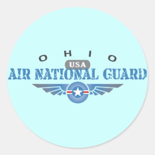 Ohio Air National Guard Classic Round Sticker