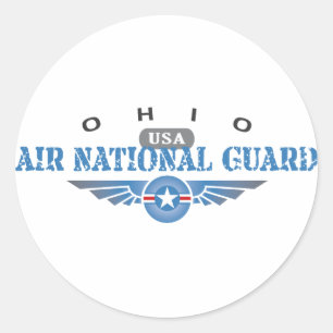 Ohio Air National Guard Classic Round Sticker