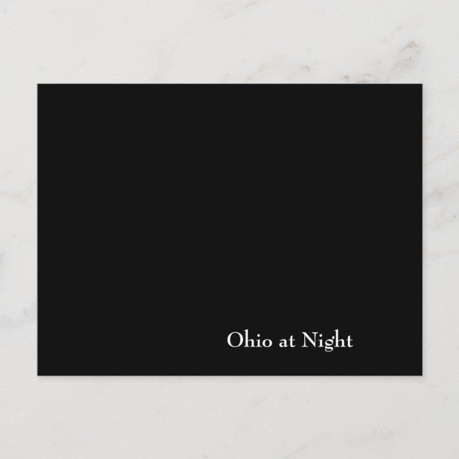 Ohio at Night Postcard (Front)