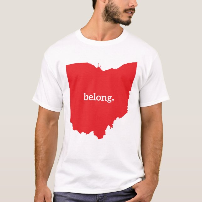 Ohio Belong State Map T-Shirt (Front)