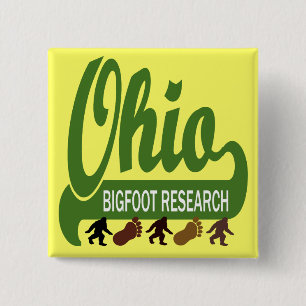Ohio Bigfoot Research 15 Cm Square Badge