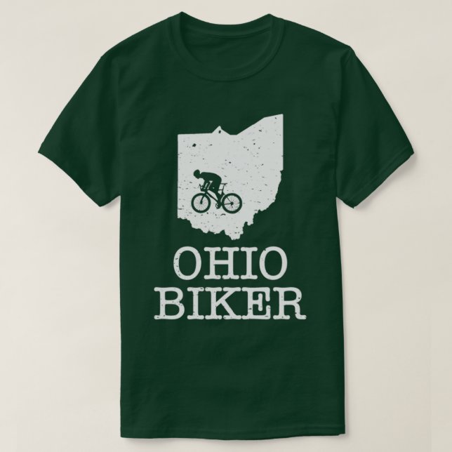 Ohio Biker  T-Shirt (Design Front)
