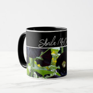 Ohio Black Hollyhocks Photo Mug