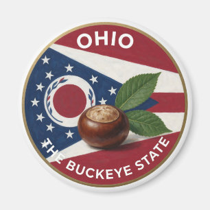 Ohio Buckeye Emblem 🌰 Magnet