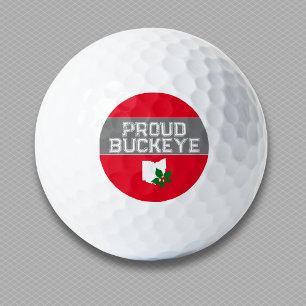 Ohio Buckeye Proud Golf Balls