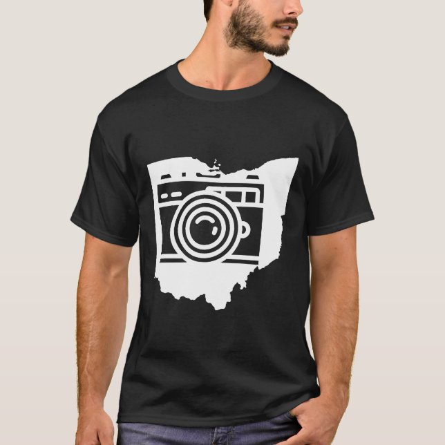 Ohio Camera Photographer T-Shirt (Front)
