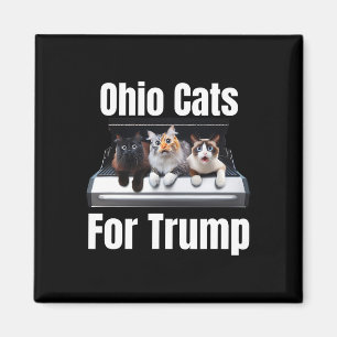 Ohio Cats For Trump - Funny Political Cat Magnet
