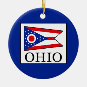 Ohio Ceramic Ornament