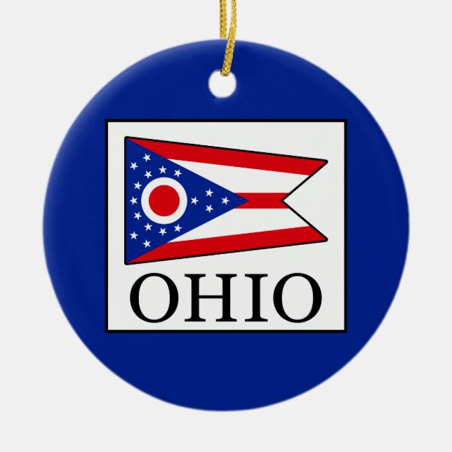 Ohio Ceramic Ornament (Front)