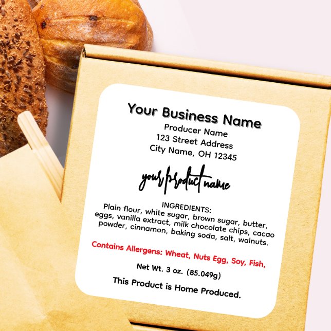 Ohio cottage food law labels (Creator Uploaded)