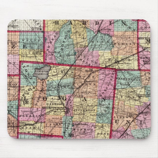 Ohio Counties 2 Mouse Pad (Front)
