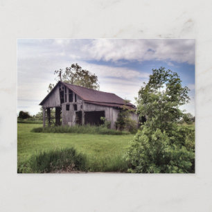 ohio country barns postcard