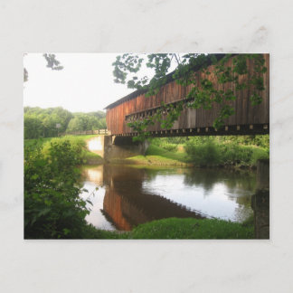 Ohio Covered Bridge and Stream Postcard
