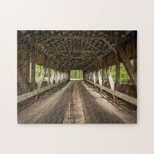 Ohio Covered Bridge Scenic Jigsaw Puzzle (Horizontal)