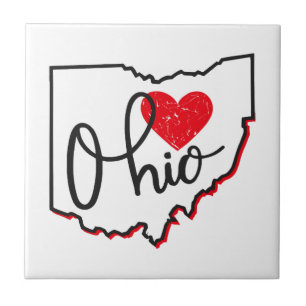 Ohio Day Ceramic Tile