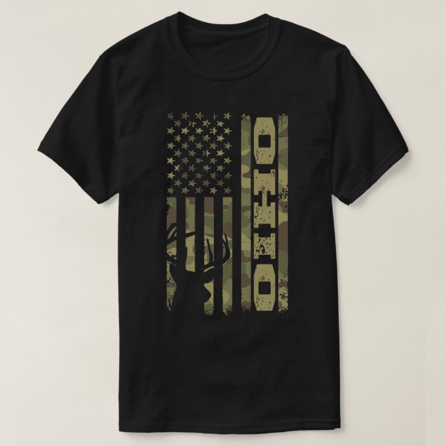 Ohio Deer Hunter T-Shirt (Design Front)