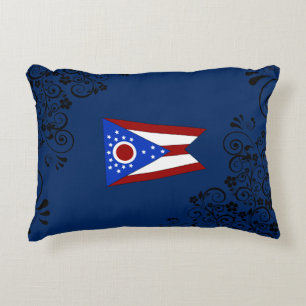 Ohio flag decorative cushion