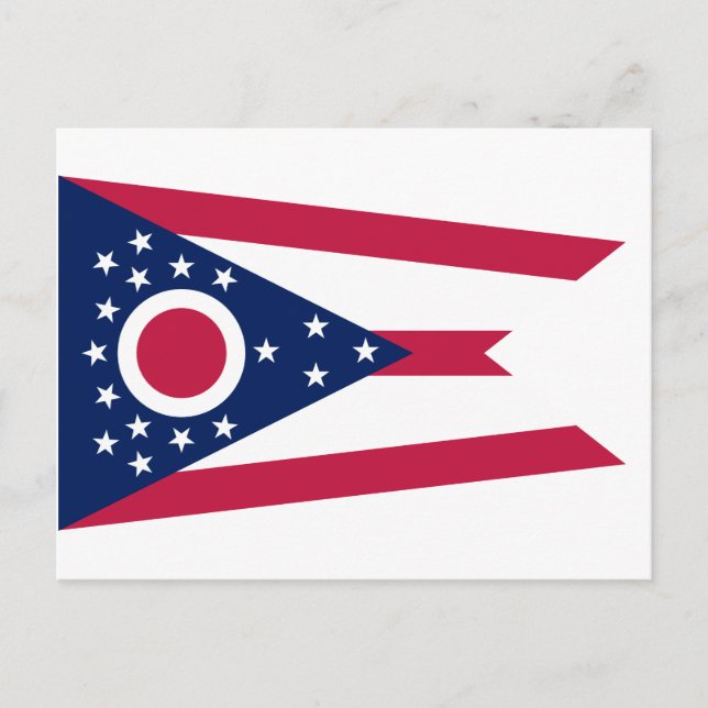 Ohio Flag Postcard (Front)