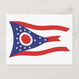 Ohio Flag Postcard
