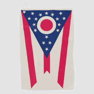 Ohio Flag: The Buckeye State Banner Golf Towel
