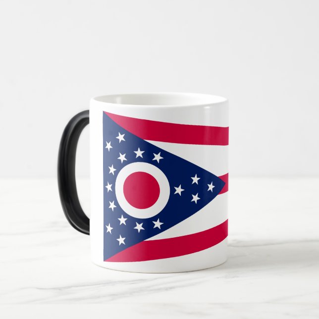 Ohio Flag: The Buckeye State Banner Magic Mug (Front Left)