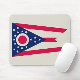 Ohio Flag: The Buckeye State Banner Mouse Pad