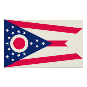 Ohio Flag: The Buckeye State Banner Photo Print