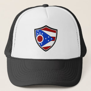 Ohio flag trucker hat
