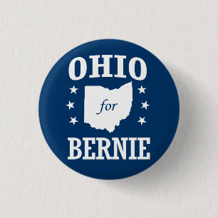 OHIO FOR BERNIE SANDERS 3 CM ROUND BADGE