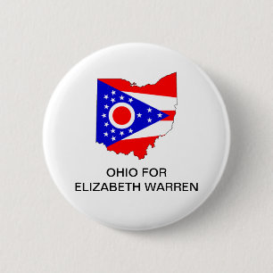 OHIO for ELIZABETH WARREN 2020 Button