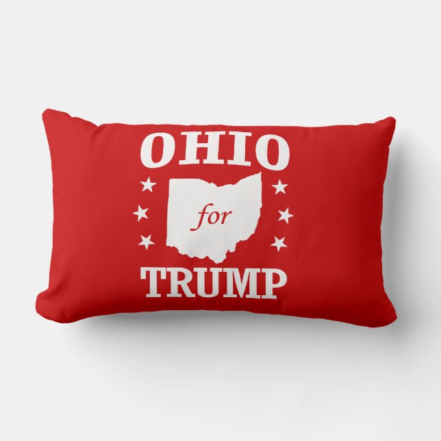 OHIO FOR TRUMP LUMBAR CUSHION (Front)