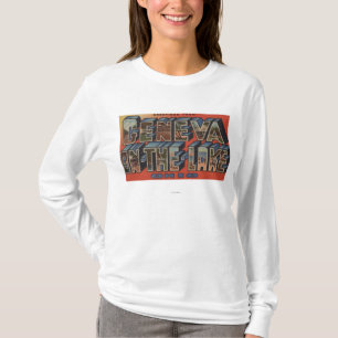 Ohio - Geneva-on-the-Lake - Large Letter Scenes T-Shirt