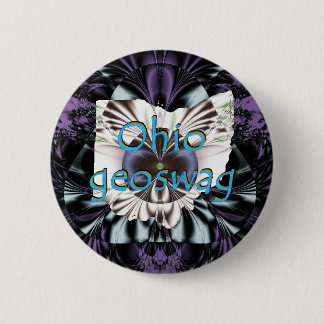 Ohio Geoswag Swags Geocaching Gifts Treasure 6 Cm Round Badge