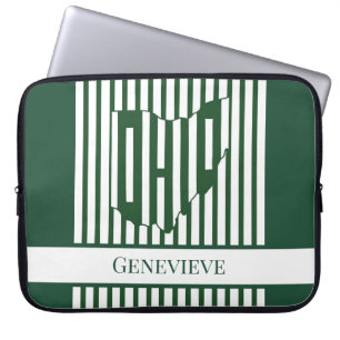 Ohio Green Stripe Laptop Sleeve